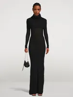 Double-Layer Knit Gown