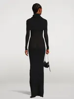Double-Layer Knit Gown