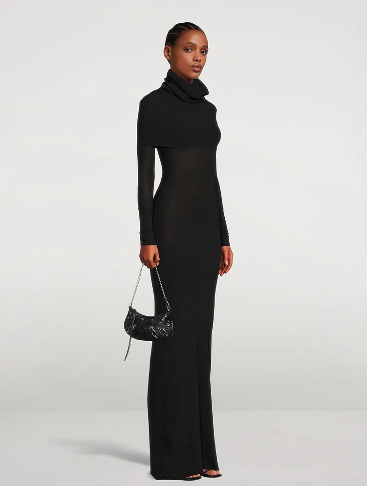 Double-Layer Knit Gown