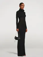 Double-Layer Knit Gown