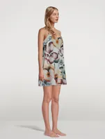 Icardi Cotton Chemise In Floral Print