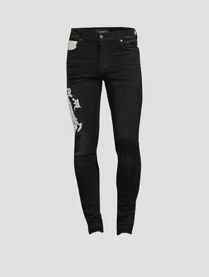 Wes Lang Skinny Jeans With Reaper Logo