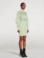Mohair-Blend Mini Dress
