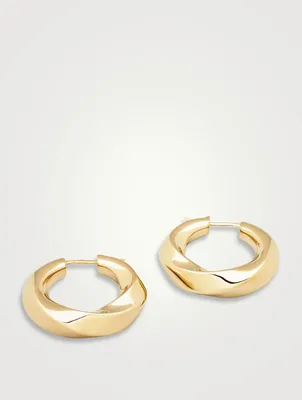 Gold-Plated Infinity Hoops