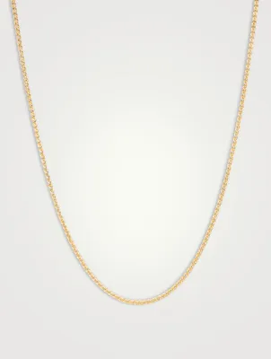 Gold-Plated Spike Chain Necklace