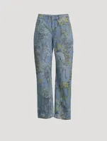 Rewild Straight-Leg Jeans Flora Print