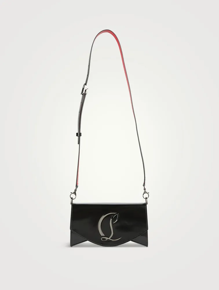 Christian Louboutin Loubi54 Patent Clutch Bag in Black