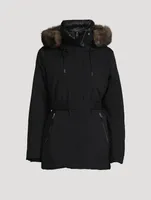 Jeni 2-in-1 Shearling-Trimmed Down Parka