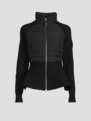 Joy Mixed-Media Peplum Jacket