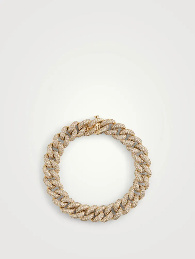 18K Gold Diamond Essential Link Bracelet