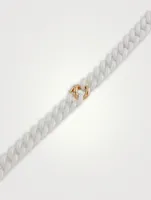 Medium 18K Rose Gold Pavé Link Necklace