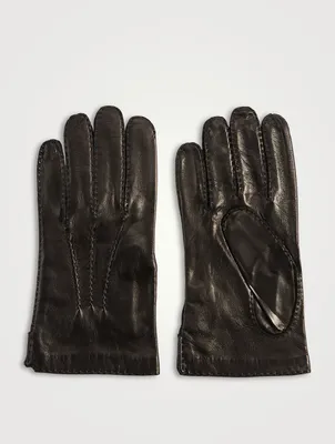 Leather Gloves With Silk Lining