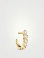 Boucle 18K Gold Huggie Hoop Earring With Diamonds