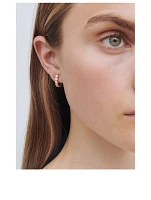 Boucle 18K Gold Huggie Hoop Earring With Diamonds