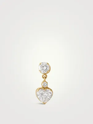 Chambre Diamant 18K Gold Drop Earring With Diamonds