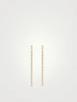 River 18K Gold Drop Earrings With Diamonds