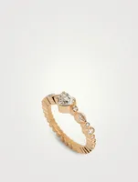 Coeur Ensemble 18K Gold Ring With Diamonds