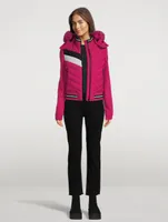 Laurelton Shearling-Trimmed Bomber Jacket