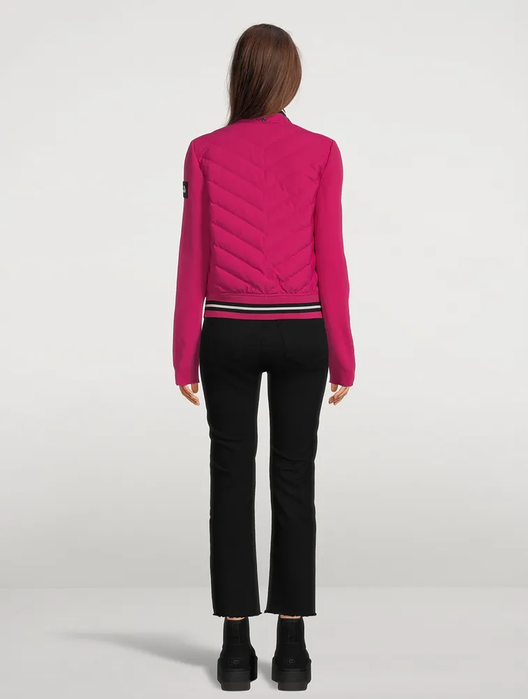 Laurelton Shearling-Trimmed Bomber Jacket