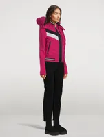 Laurelton Shearling-Trimmed Bomber Jacket
