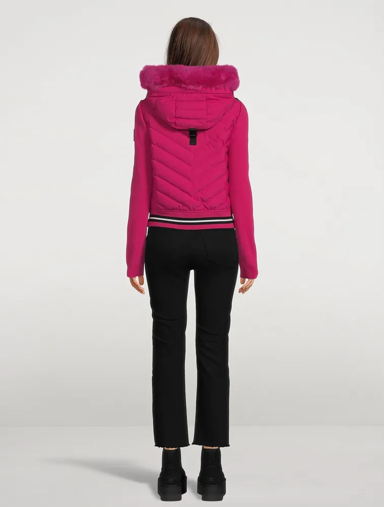 Laurelton Shearling-Trimmed Bomber Jacket