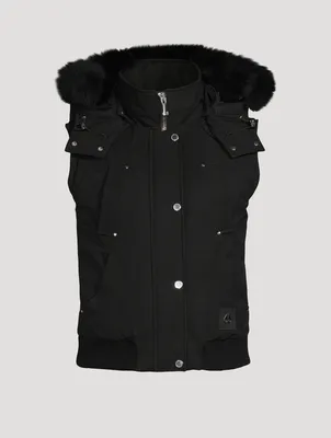 Liberty Shearling-Trimmed Down Vest