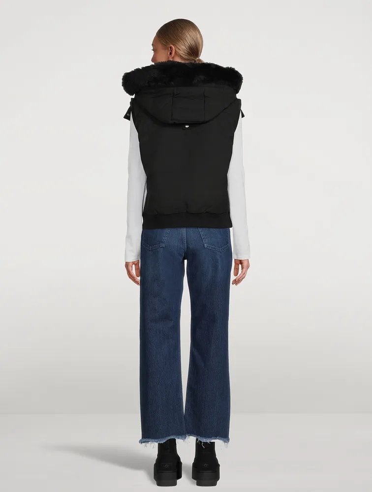 Liberty Shearling-Trimmed Down Vest