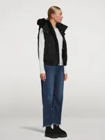 Liberty Shearling-Trimmed Down Vest
