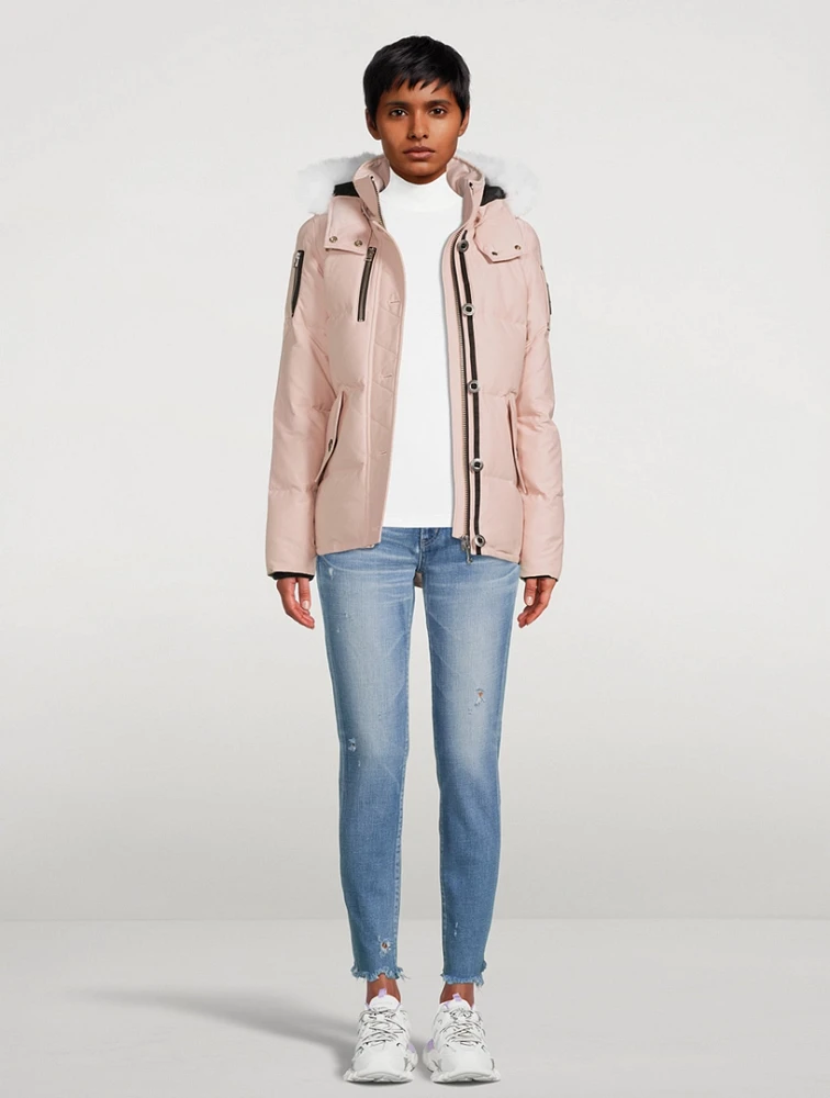 3Q Shearling-Trimmed Down Jacket