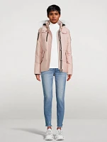 3Q Shearling-Trimmed Down Jacket