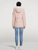 3Q Shearling-Trimmed Down Jacket