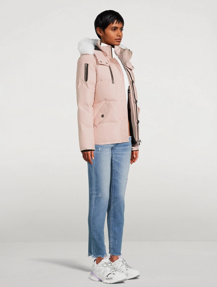3Q Shearling-Trimmed Down Jacket
