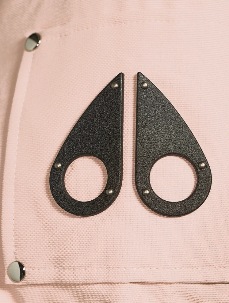 3Q Shearling-Trimmed Down Jacket