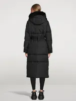 Cloud Shearling-Trimmed Down Parka