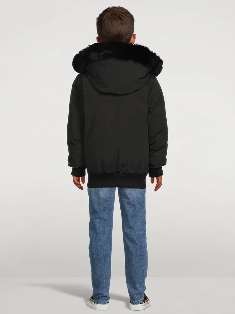 Neoshear Down Bomber Jacket With Shearling