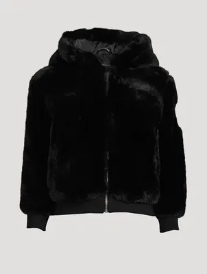 Monroe Bunny Faux Fur Jacket With Hood