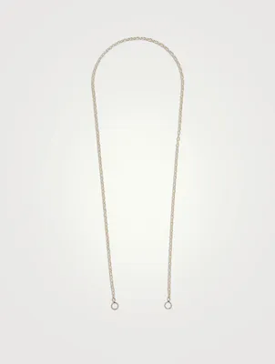 Inch 14K Gold Pulley Chain Necklace