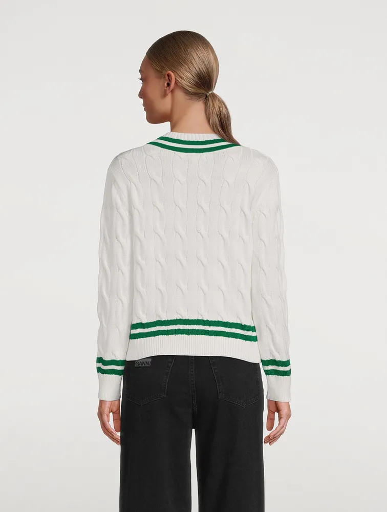 Cotton Cable-Knit Sweater