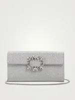 Broche Vivier Strass Buckle Clutch