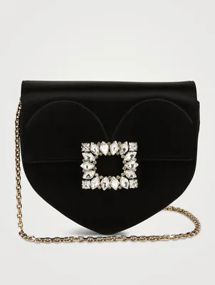 Mini Clutch Love Strass Buckle Satin Bag