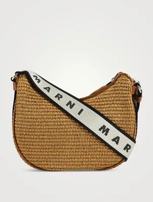 Small Bey Raffia Shoulder Bag