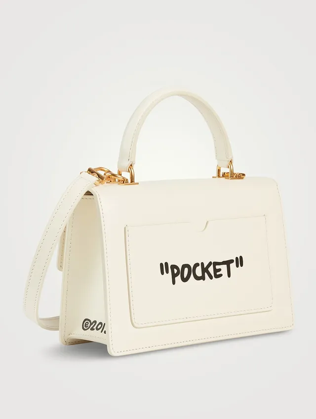 Off-white Jitney 2.0 Cash Inside Chain Shoulder Bag In White,black