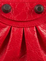 Mini Le Cagole Leather Chain Wallet