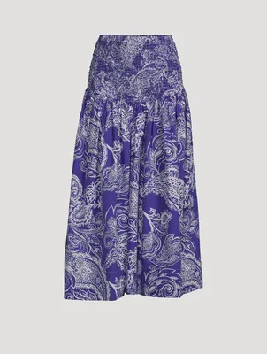 Nicole Midi Skirt Emonia Print