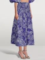 Nicole Midi Skirt Emonia Print