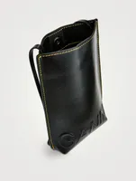 Small Banner Leather Crossbody Bag