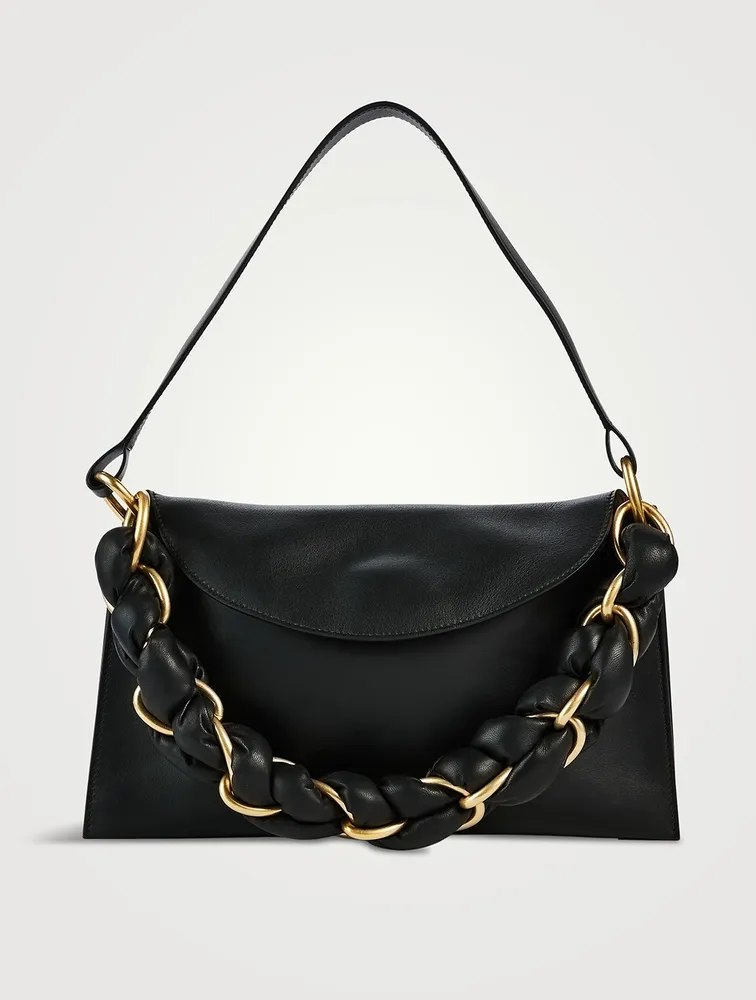 Braid Leather Shoulder Bag