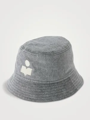 Haley Denim Bucket Hat With Logo