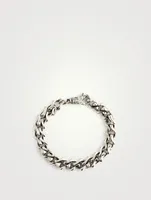 Sharp Link Sterling Silver Bracelet