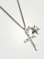 Star And Cross Pendants Necklace